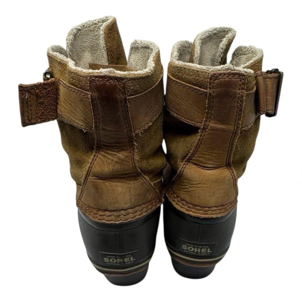 SOREL❄️Winter 🤑Fancy Lace Duck Boot Gorpcore Waterproof‎ ChunkyY2K  🤎Grunge8.5
